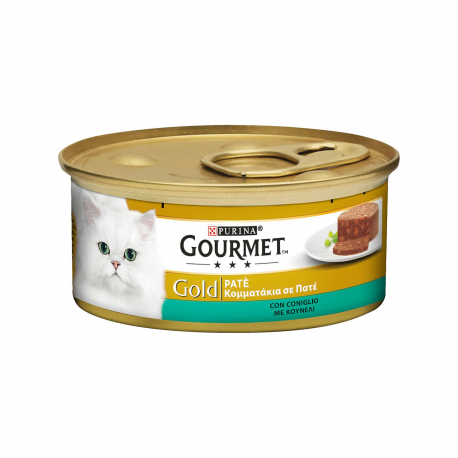 Gourmet τροφή γάτας gold πατέ κουνέλι (85g)