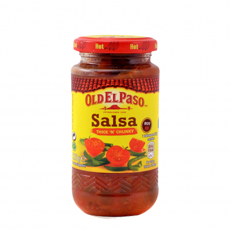 Old el paso σάλτσα έτοιμη ντομάτας salsa thick & chunky καυτερή (226g)