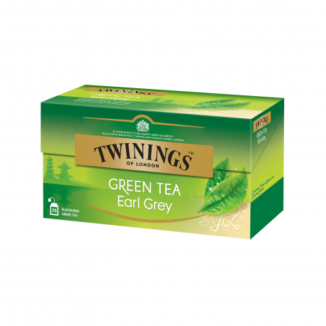 Twinings τσάι πράσινο earl grey 25 μερίδες (25φακ.)