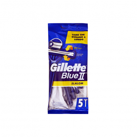 Gillette ξυραφάκια αντρικά blue II slalom αντρικά (5τεμ.)