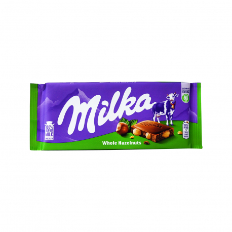 Milka σοκολάτα γάλακτος whole hazelnut (100g)