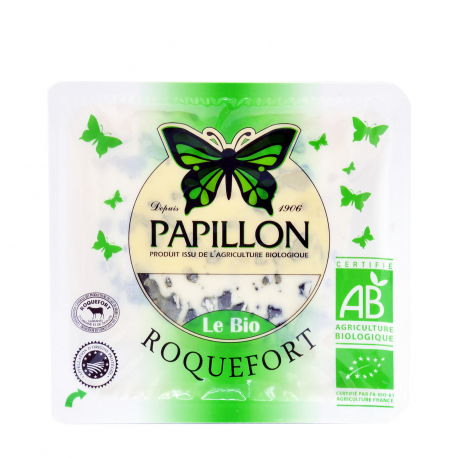 PAPILLON ΤΥΡΙ ΡΟΚΦΟΡ - Βιολογικό,Από πρόβειο γάλα (100g)