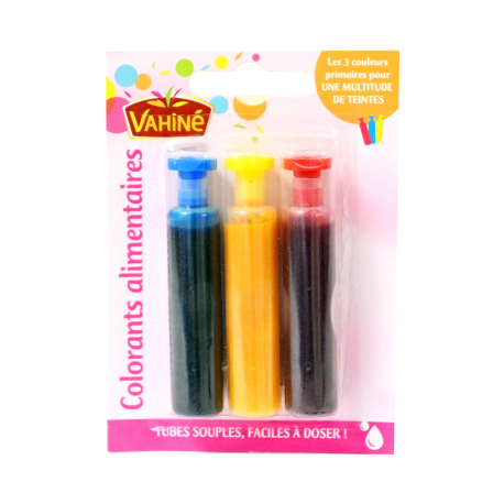 Vahine χρώμα ζαχαροπλαστικής σε διάλυμα (3x6ml)