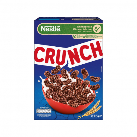 Nestle δημητριακά ολικής άλεσης crunch με σοκολάτα (375g)