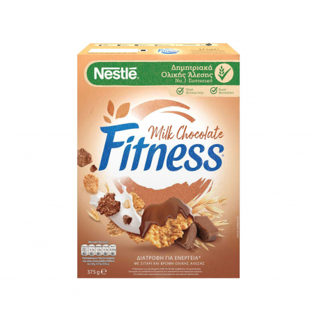 Fitness δημητριακά σίτου ολικής άλεσης & ρυζιού σοκολάτα γάλακτος (375g)