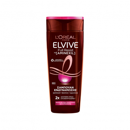 Elvive σαμπουάν μαλλιών δράση αργινίνης/ ενδυνάμωση εύθραστα αδύναμα μαλλιά (400ml)