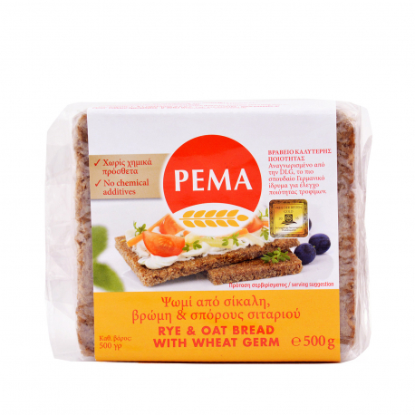 Pema ψωμί από σίκαλη, βρώμη & σπόρους σιταριού (500g)