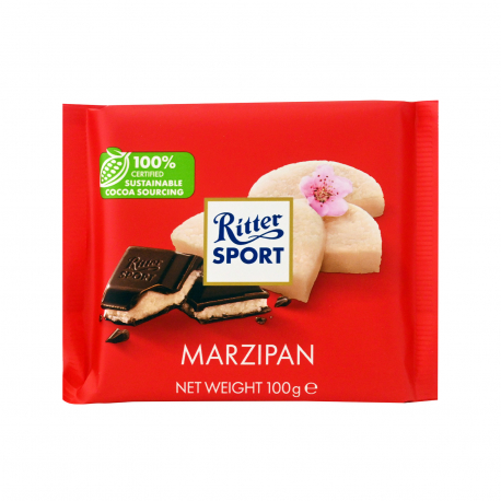 Ritter σοκολάτα sport marzipan (100g)