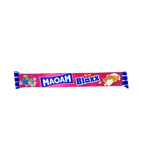 Maoam καραμελότσιχλες bloxx γεύση φρούτων & cola (110g)