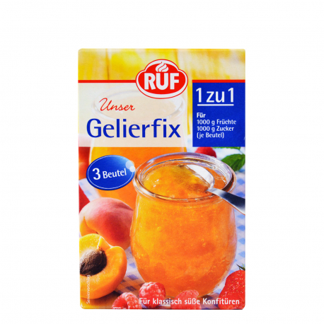 Ruf ζελατίνες ζαχαροπλαστικής gelierfix για μαρμελάδες & ζελέ (3g)