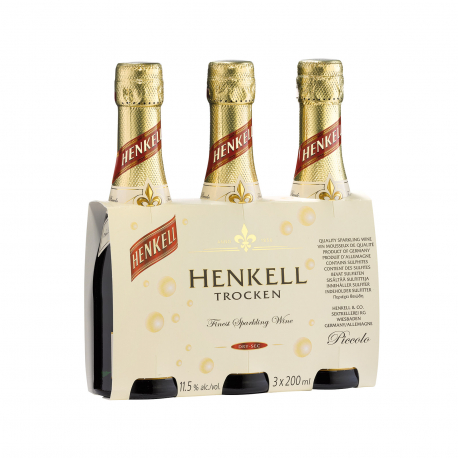 Henkell κρασί ξηρό αφρώδες trocken (3x200ml)