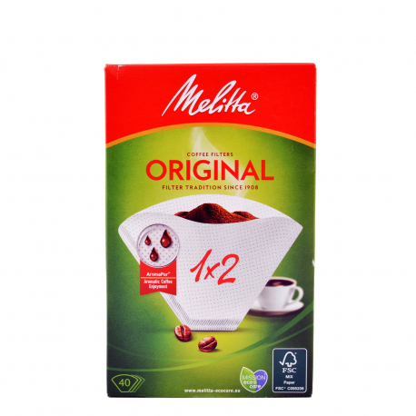 Melitta φίλτρα καφέ original No. 1X2 (40τεμ.)