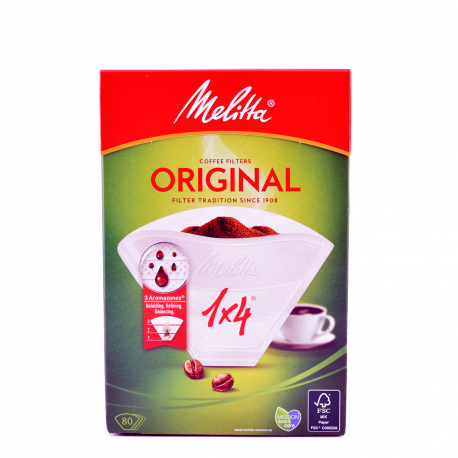 Melitta φίλτρα καφέ original No. 1X4 (80τεμ.)