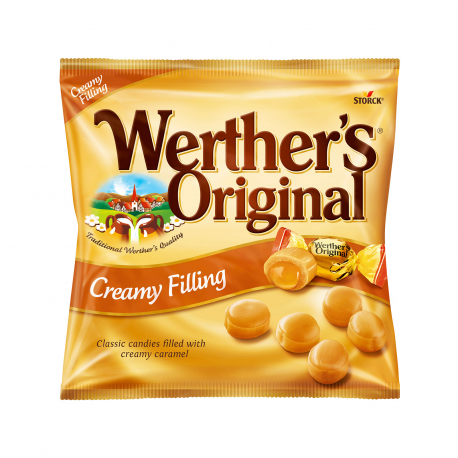 Werther's καραμέλες original βουτύρου με γέμιση κρέμας καραμέλας (110g)