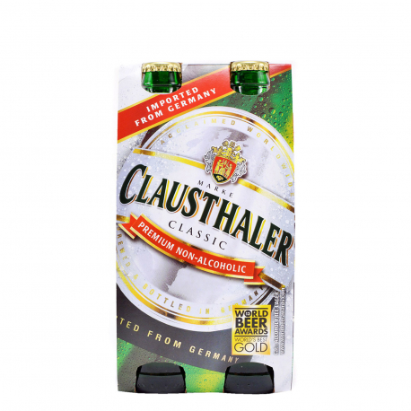 Clausthaler μπίρα classic χωρίς αλκοόλ (4x330ml)