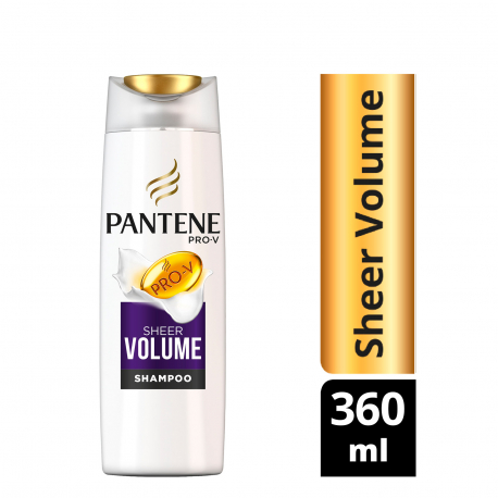 Pantene σαμπουάν μαλλιών πλούσιος όγκος για λεπτά ίσια μαλλιά (360ml)