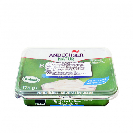 Andechser natur τυρί κρεμώδες επάλειψης με γιαούρτι - βιολογικό (175g)
