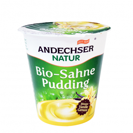 Andechser natur επιδόρπιο ψυγείου πουτίγκα κρέμα βανίλιας/ 10% λιπαρά - βιολογικό (150g)