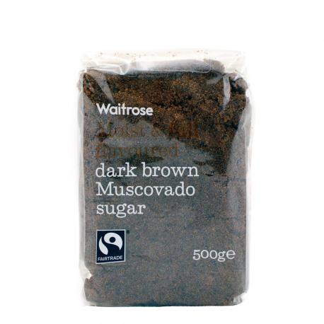Waitrose ζάχαρη καστανή muscovado dark (500g)
