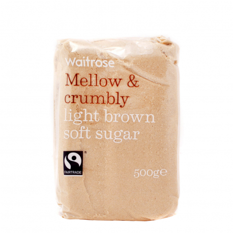Waitrose ζάχαρη καστανή mellow & crumbly light, soft (500g)