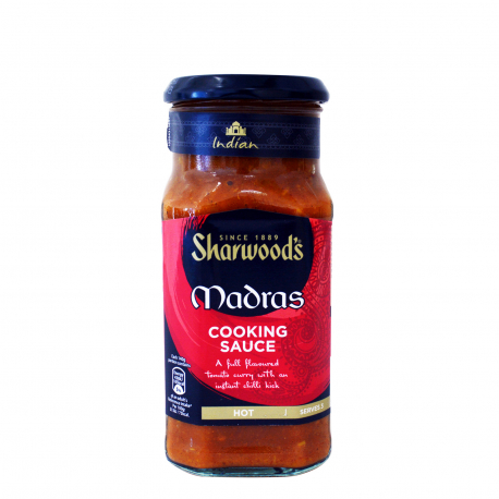 Sharwood's σάλτσα ντρέσινγκ madras hot (420g)