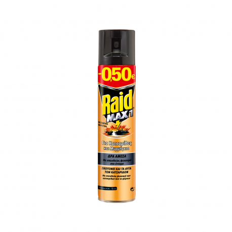 Raid spray αεροζόλ για κατσαρίδες & μυρμήγκια max 1 (300ml) (-0.5€)