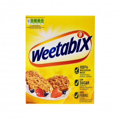 Weetabix δημητριακά ολικής άλεσης original - vegetarian 24 μερίδες (430g)