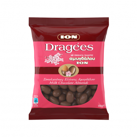 Ίον κουφετάκια dragees σοκολάτα γάλακτος αμυγδάλου (200g)