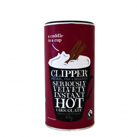 Clipper στιγμιαίο ρόφημα velvety instant hot σοκολάτας - προϊόντα που μας ξεχωρίζουν (350g)