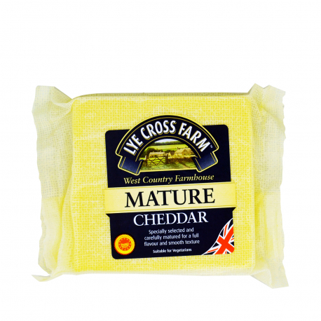 Lye cross farm τυρί ημίσκληρο cheddar mature λευκό (200g)