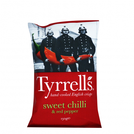 TYRRELL'S ΤΣΙΠΣ ΠΑΤΑΤΑΚΙΑ SWEET CHILLI & RED PEPPER - Προϊόντα που μας ξεχωρίζουν ΣΝΑΚ (150g)