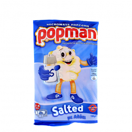 Popman ποπ κορν για μικροκύματα salted σνακ (100g)