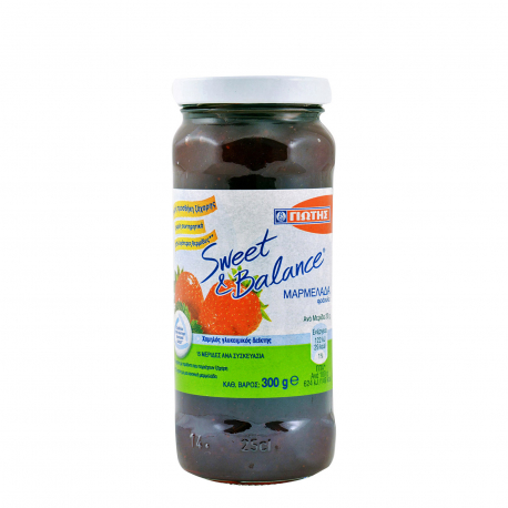 Sweet & balance μαρμελάδα φράουλα/ χωρίς ζάχαρη - (300g)