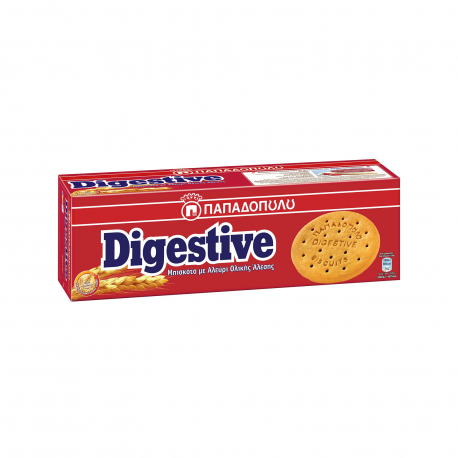 Παπαδοπούλου μπισκότα digestive με αλεύρι ολικής άλεσης (400g)
