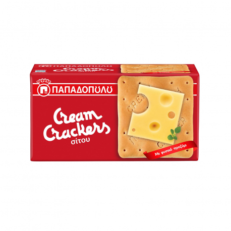 Παπαδοπούλου κράκερ σίτου cream crackers με φυσικό προζύμι (140g)