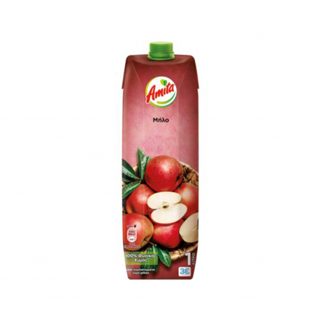 Amita 100% φυσικός χυμός μήλο (1lt)