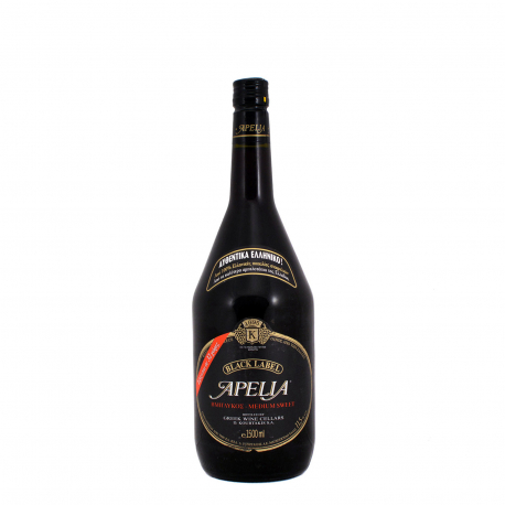 Apelia κρασί ερυθρό ημίγλυκο black label (1.5lt)