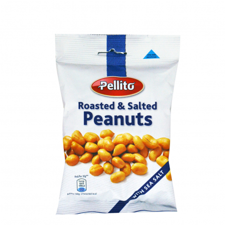 Pellito φιστίκι αράπικο ψημένο αλατισμένο με θαλασσινό αλάτι ξηροί καρποί (100g)