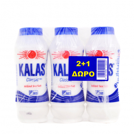 Κάλας αλάτι θαλασσινό classic κλασικό (400g) (2+1)