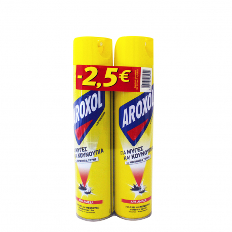 Aroxol spray αεροζόλ για μύγες & κουνούπια (300ml) (-2.5€)