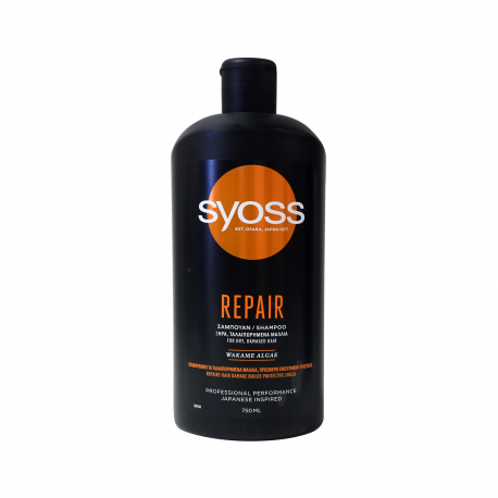 Syoss σαμπουάν μαλλιών repair therapy ξηρά, ταλαιπωρημένα μαλλιά (750ml)
