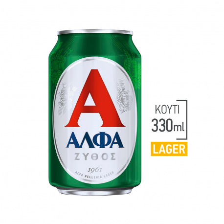 Άλφα μπίρα lager (330ml)