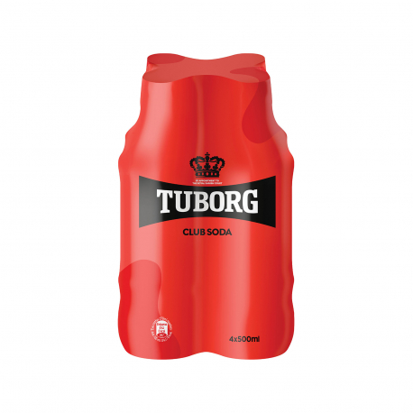 Tuborg αναψυκτικό σόδα club (4x500ml)