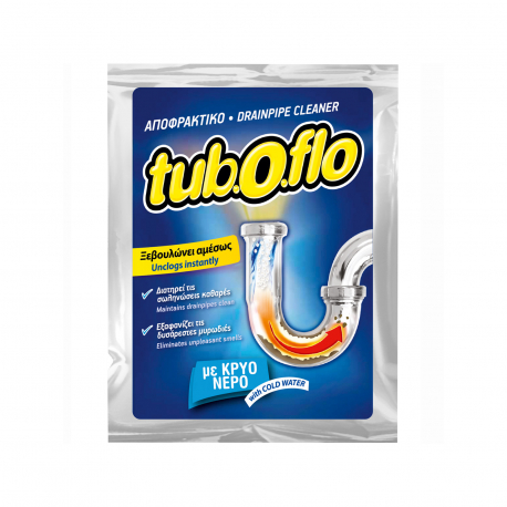 Tuboflo αποφρακτικό σκόνη για σωλήνες με κρύο νερό (60g)
