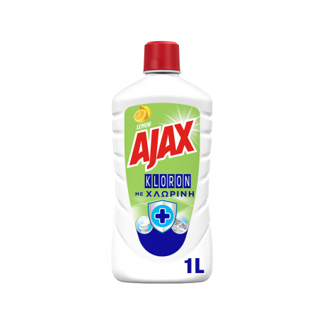 Ajax υγρό καθαριστικό πατώματος kloron λεμόνι (1000ml)