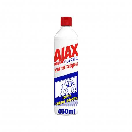 Ajax υγρό καθαριστικό για τζάμια classic (450ml)