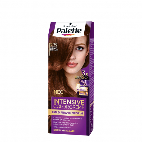 Palette βαφή μαλλιών intensive color creme ανοιχτό σοκολατί Νο. 5.76 (110ml)