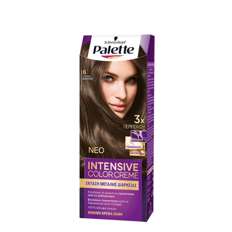 Palette βαφή μαλλιών intensive color creme ξανθό σκούρο Νο. 6 (110ml)