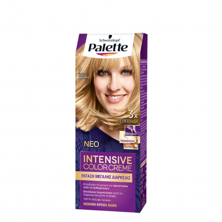Palette βαφή μαλλιών intensive color creme ξανθό πολύ ανοιχτό Νο. 9 (110ml)