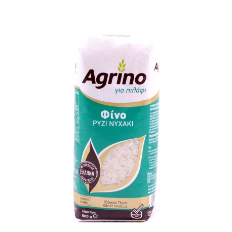 Agrino ρύζι νυχάκι φίνο για πιλάφι - χωρίς γλουτένη, από Έλληνα παραγωγό (500g)